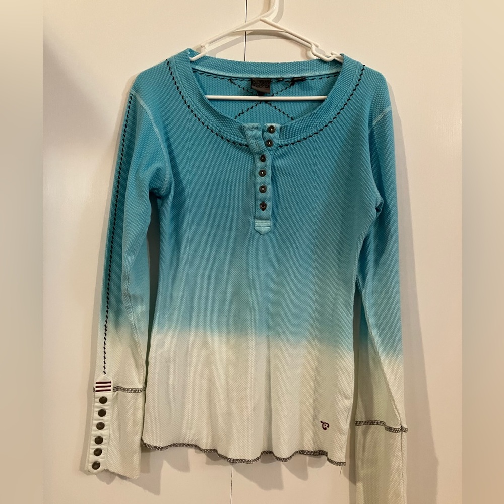 Southern Thread hombre long sleeve waffle T, Sz L.